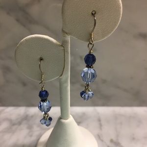 Sapphire Swarovski Crystal Earrings